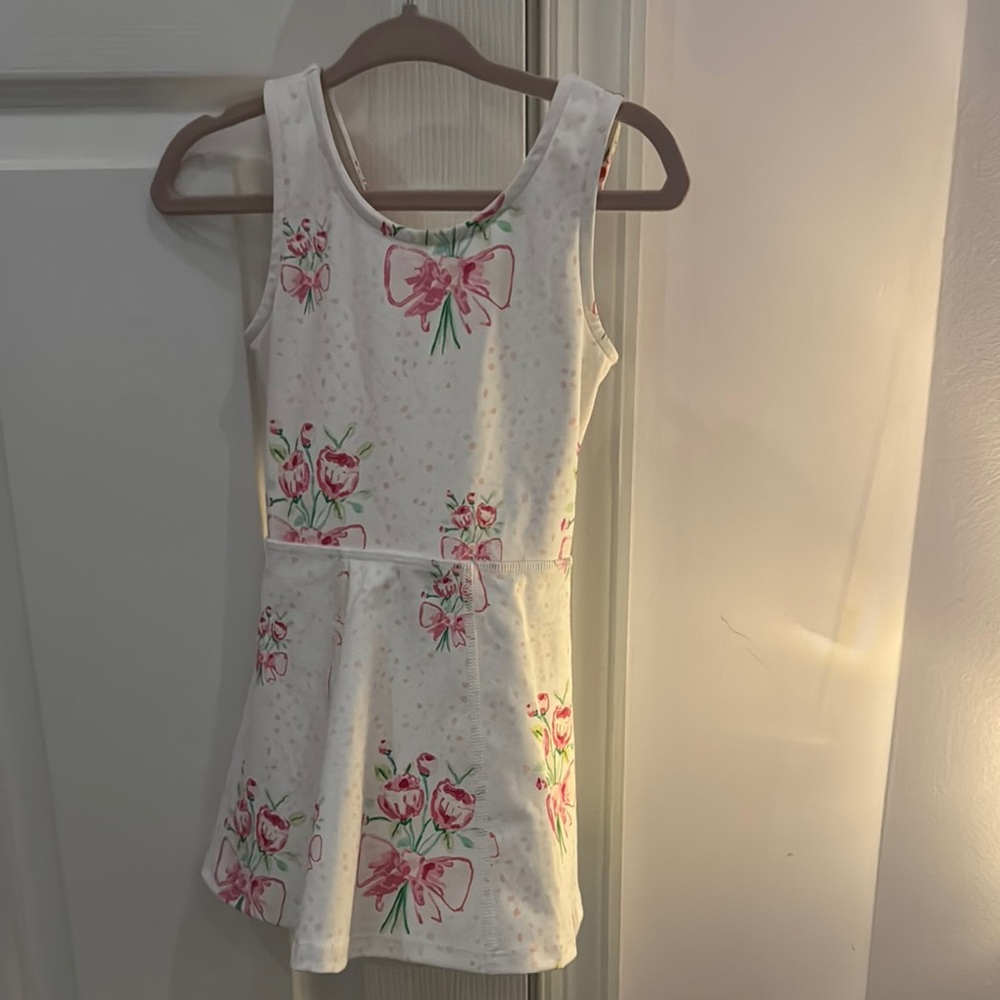 Floral Sleeveless Leotard Dress